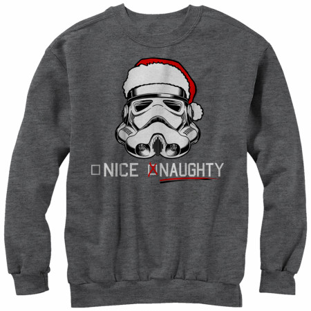 Star Wars Stormtrooper Naughty or Nice List Christmas Sweatshirt